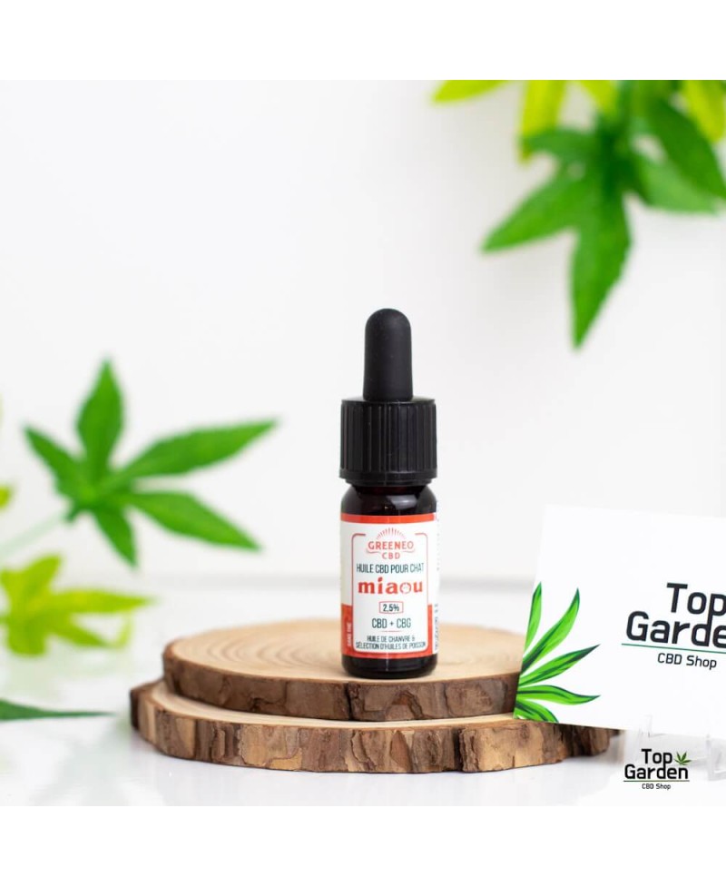 Aceite 2.5% CBD+CBG Gatos Miaou 10ml
